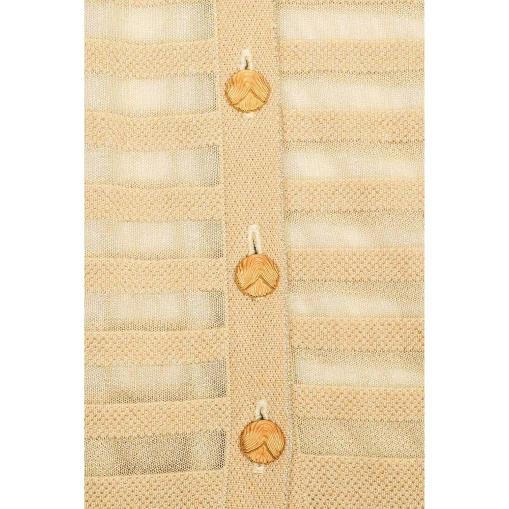 Escada Margaretha Ley Wool Silk Blend Gold Shimmer - Picture 5 of 7